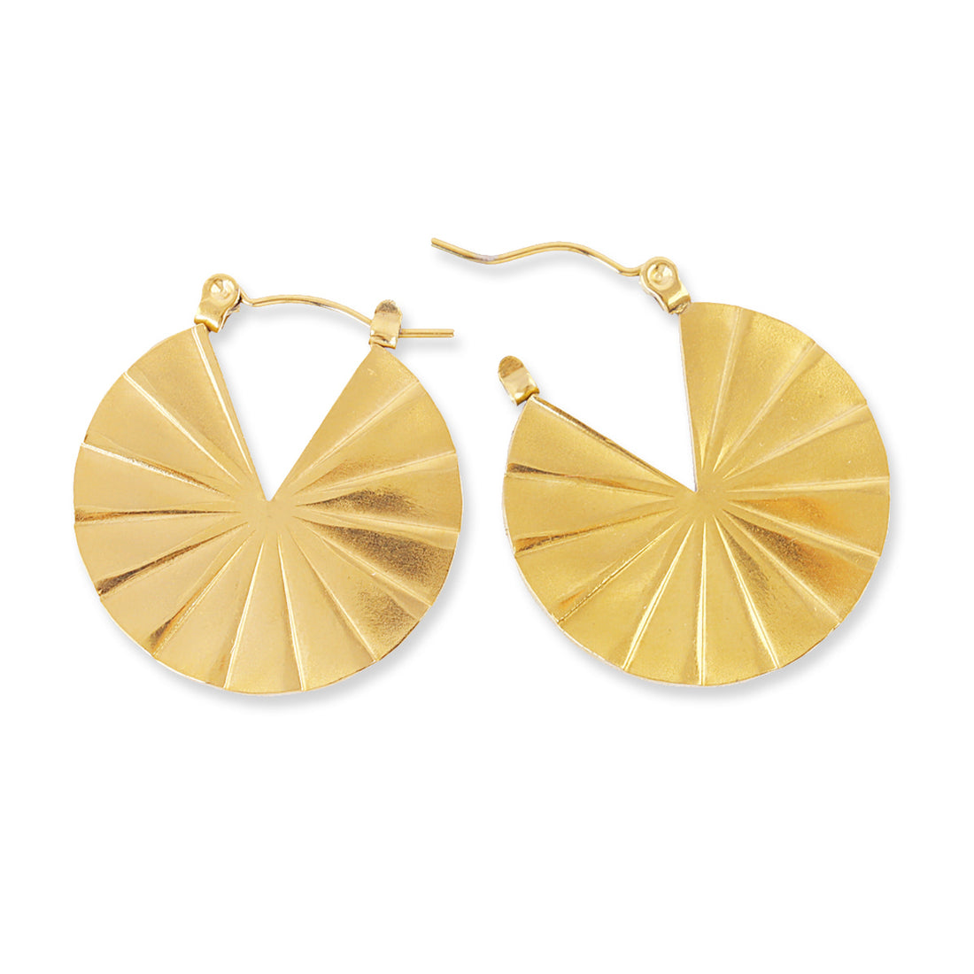 Aros Essentials disco plisado Dorado Anartxy