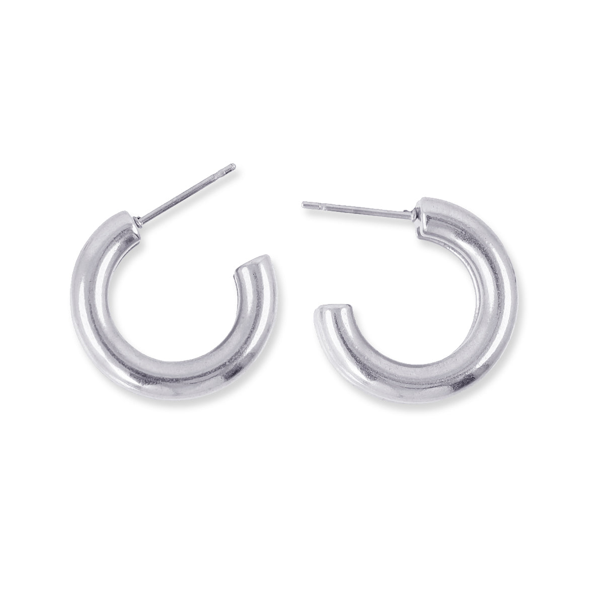 Aros Essentials tripe tubo Plateado Anartxy