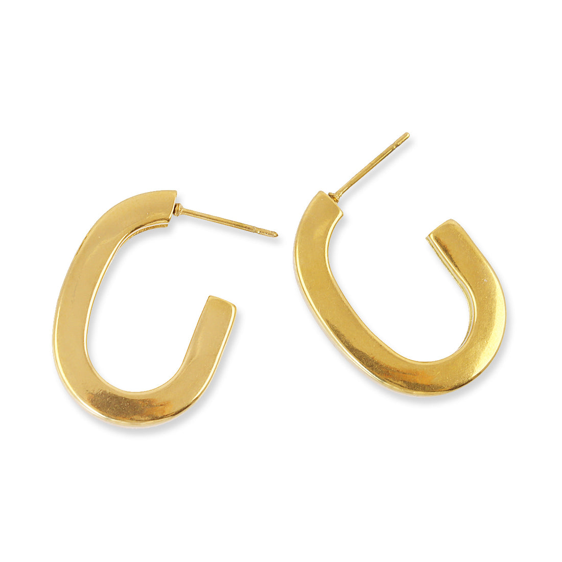 Aros Essentials curvados acero Dorado Anartxy