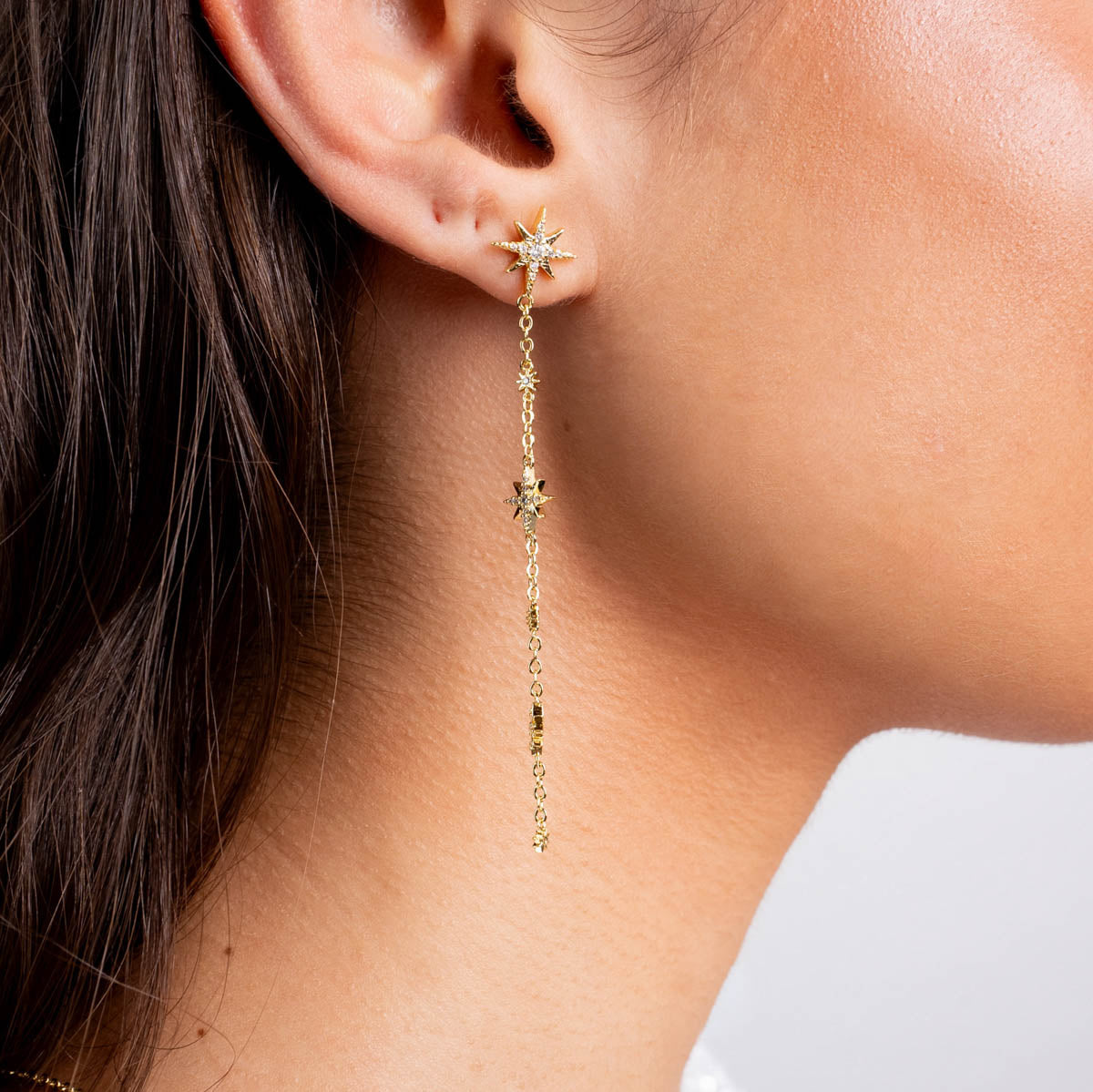 Conjunto Alma Cadenas Estrellas doradas Anartxy