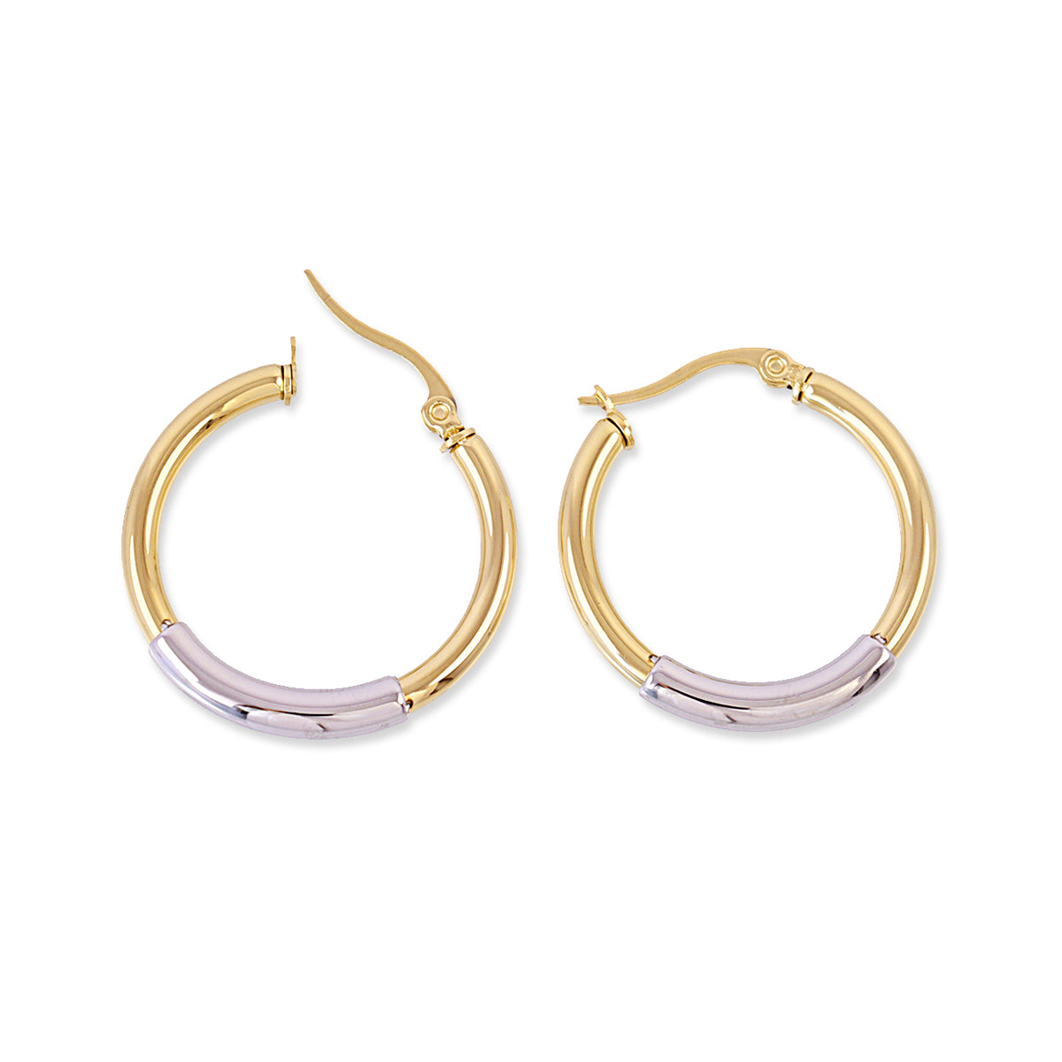 Aros mini Essentials bicolor metálico Combinado metalizado Anartxy