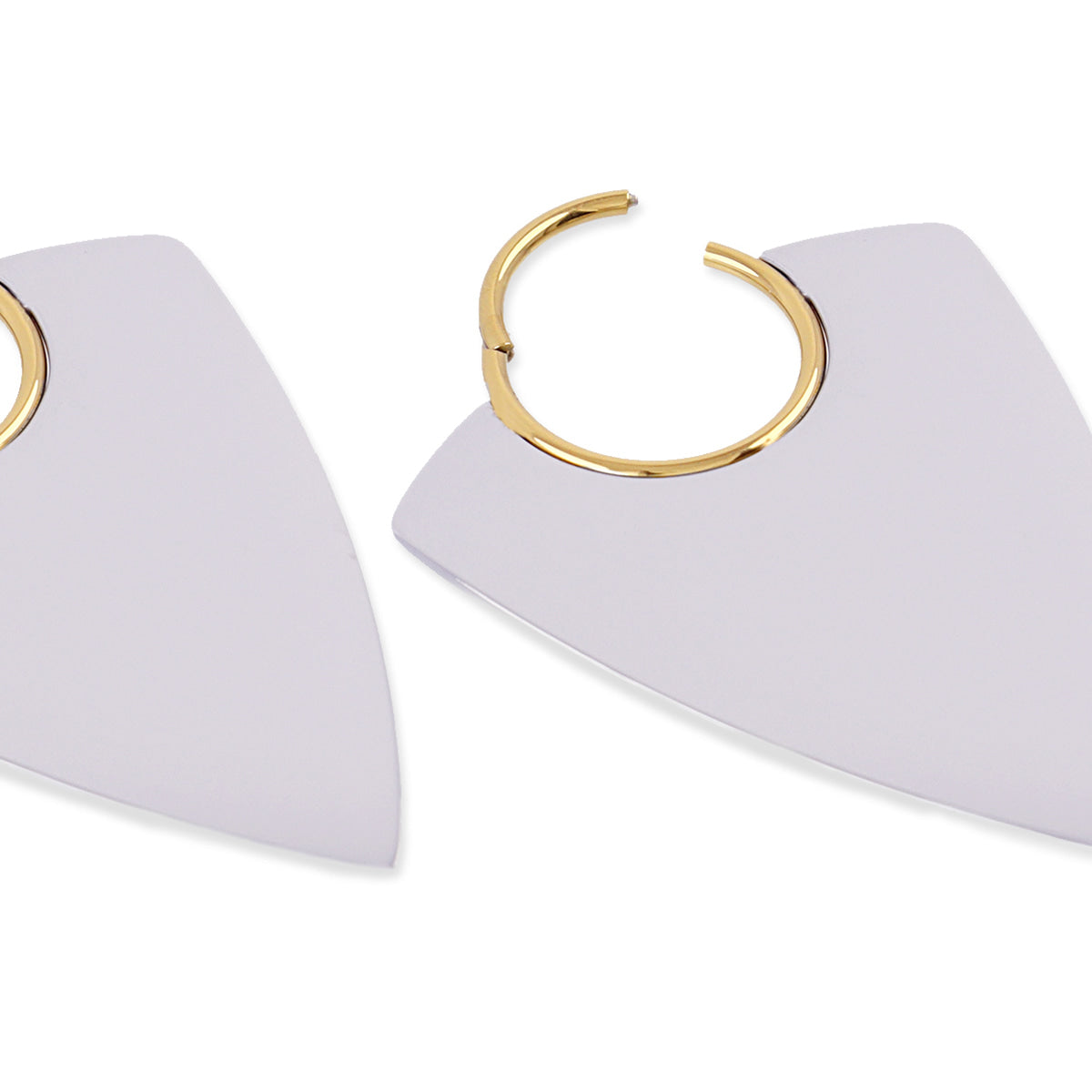 Aros Essentials triangular púa Combinado metalizado Anartxy