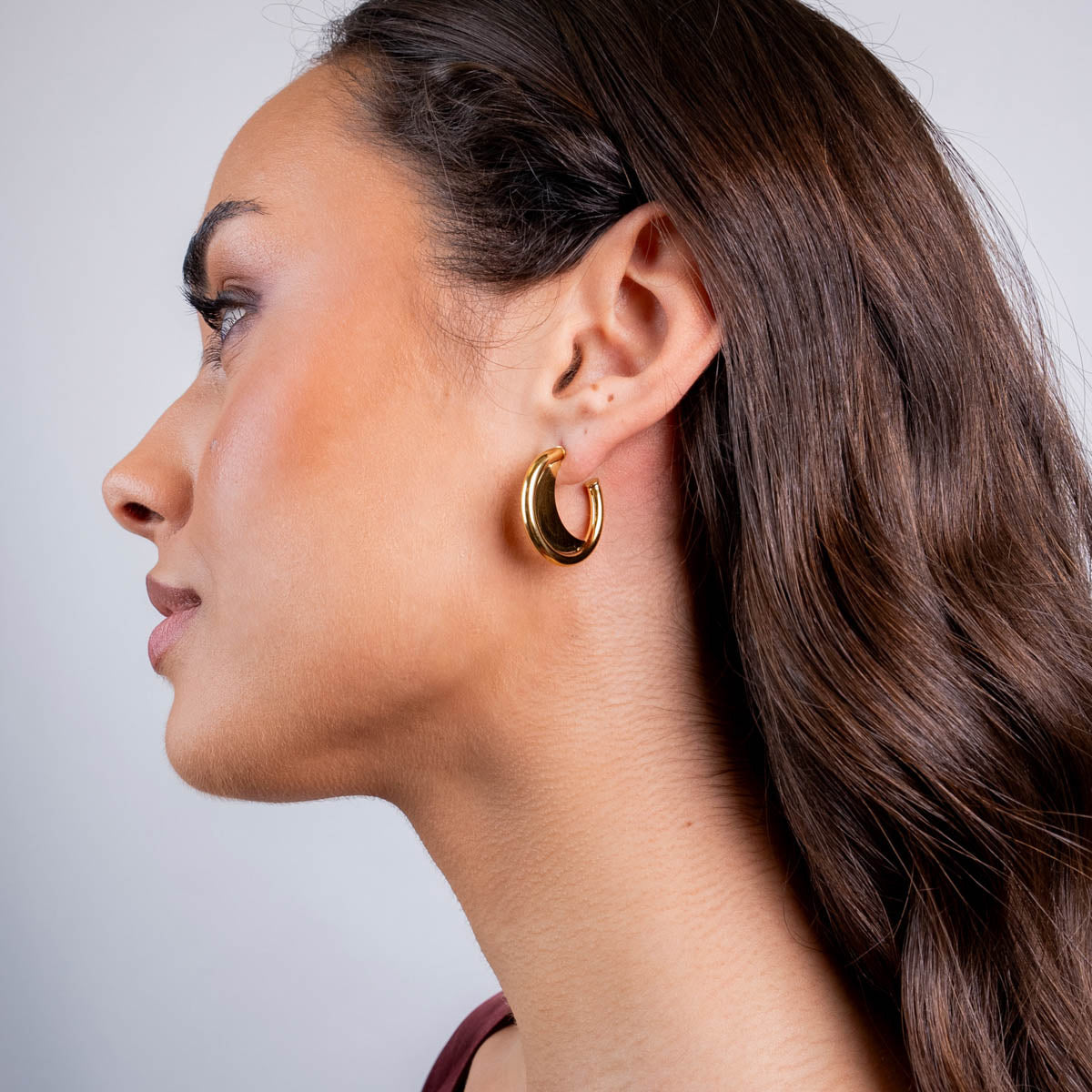 Aros mini Essentials diseño dual Dorado Anartxy