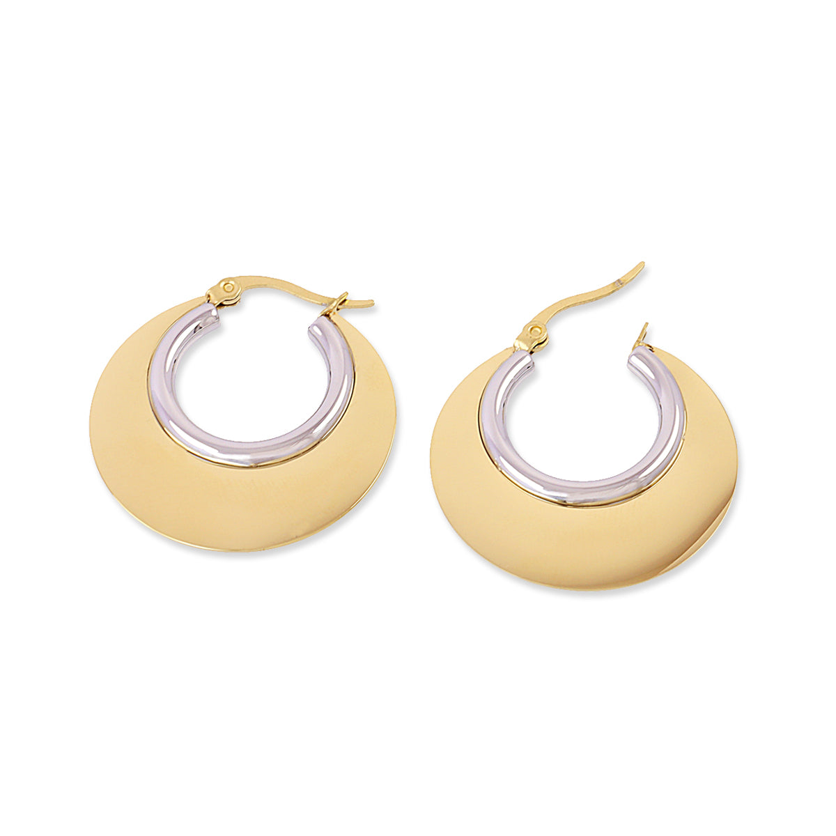 Aros mini Essentials medallón combinado Combinado metalizado Anartxy