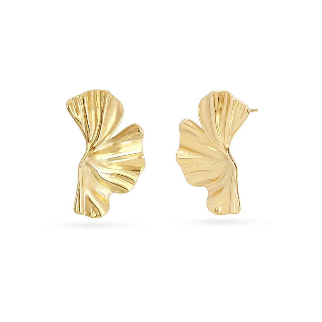 Pendientes Essentials diseño hoja Dorado Anartxy