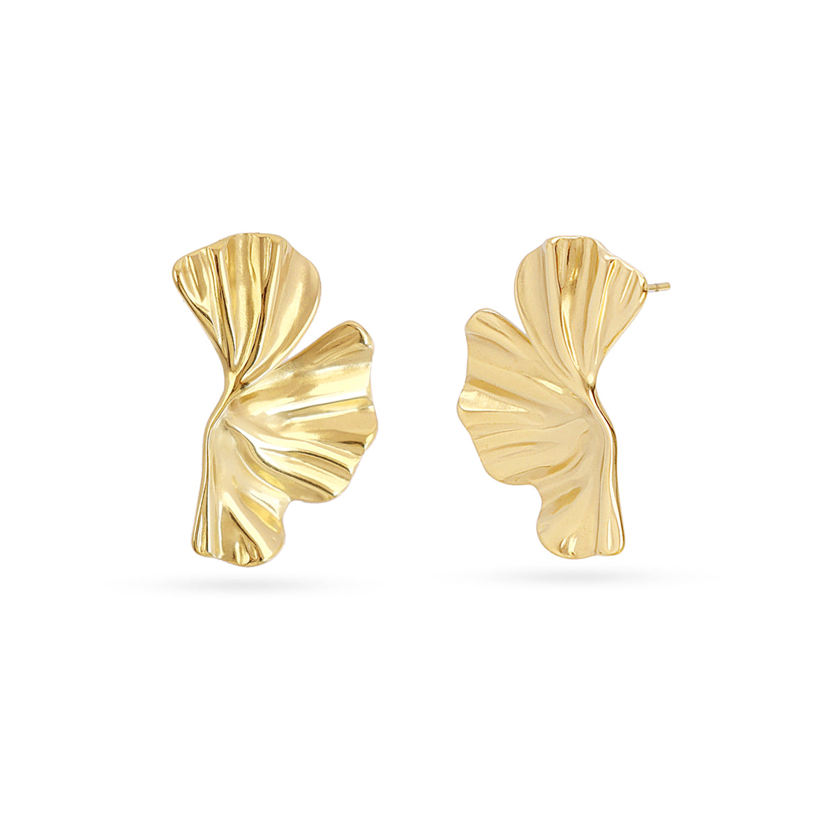 Pendientes Essentials diseño hoja Dorado Anartxy