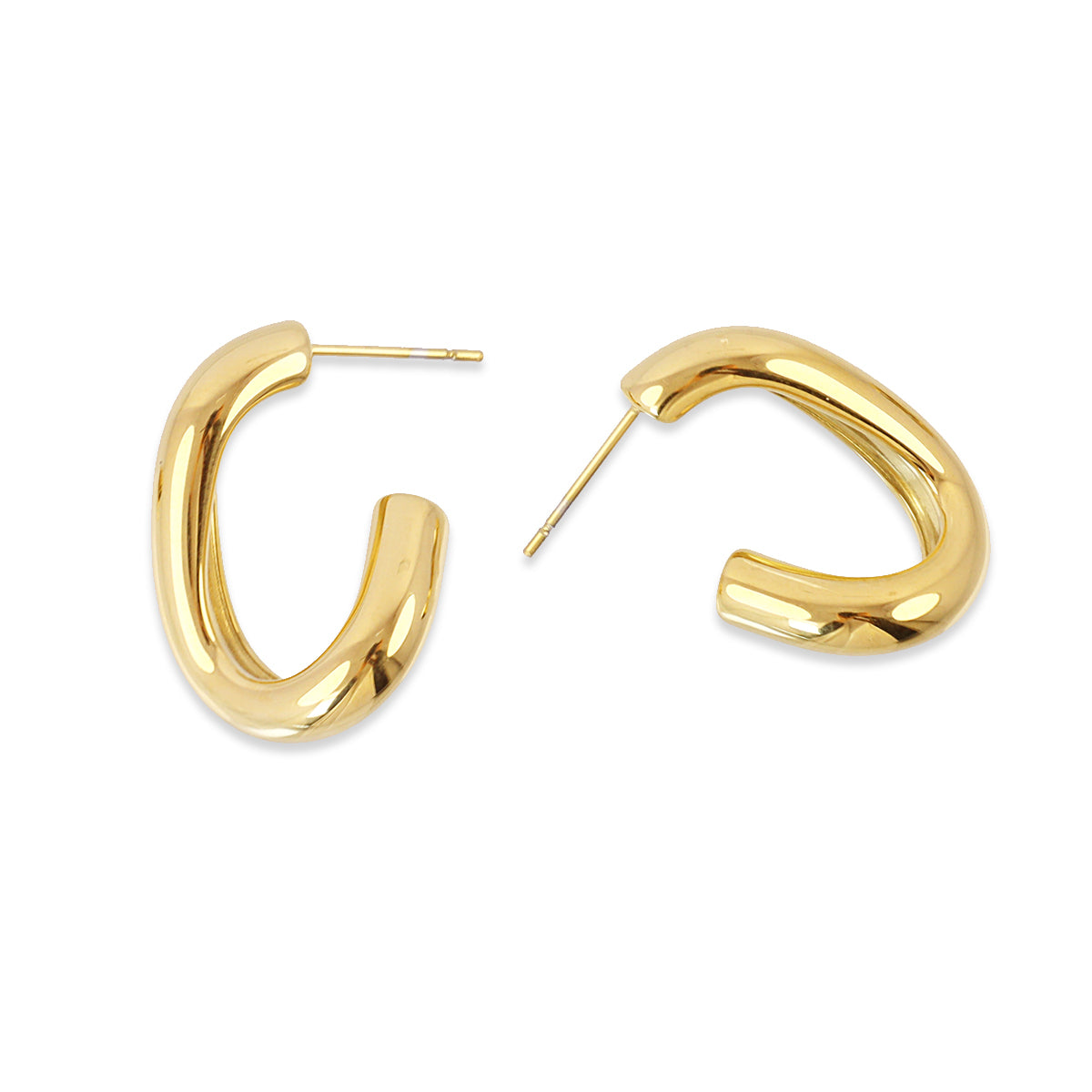 Semi aros Essentials diseño fluido Dorado Anartxy