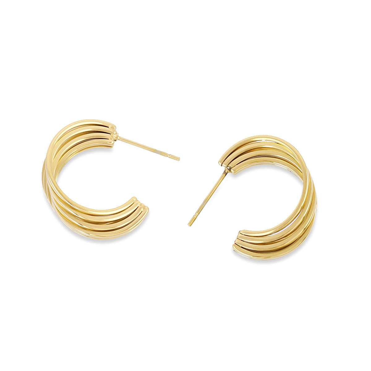 Aros Essentials acanalado Dorado Anartxy