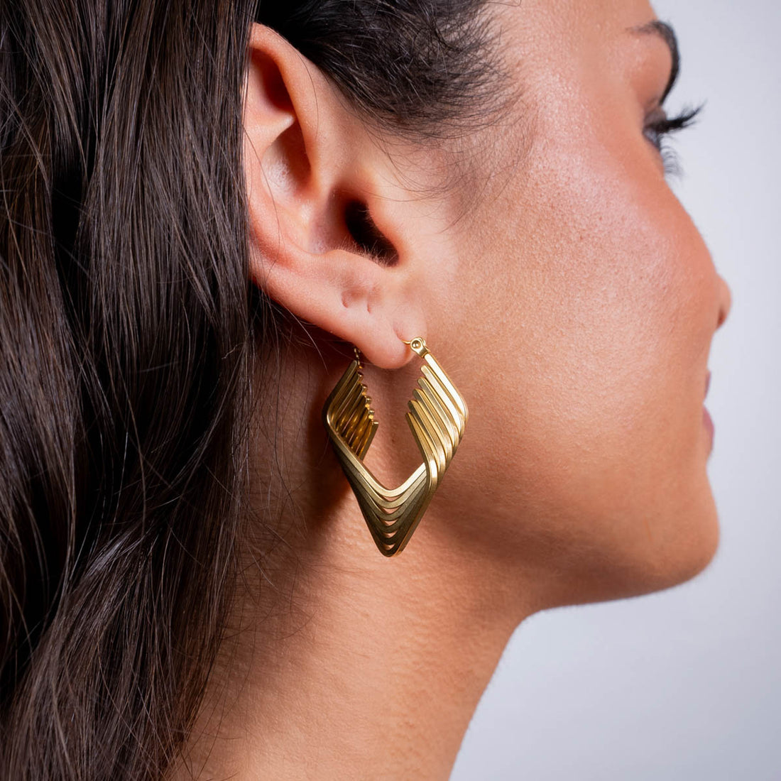 Aros Essentials triangular Dorado Anartxy