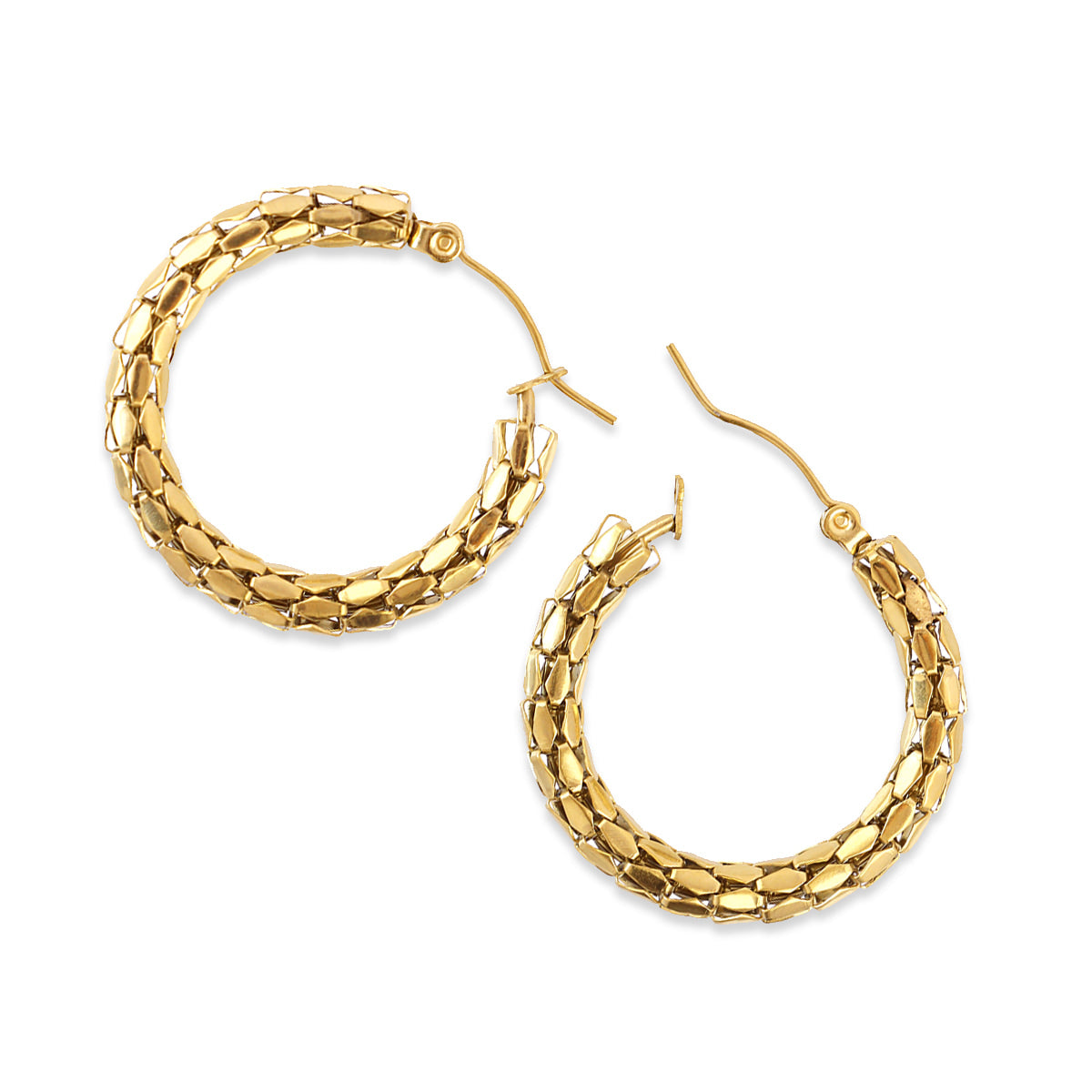 Aros Essentials malla escamas Dorado Anartxy