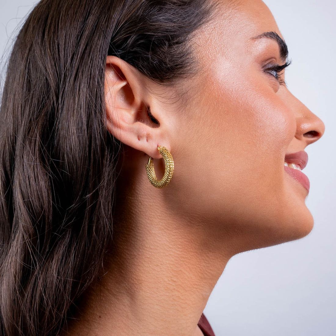 Aros Essentials rejilla pequeños Dorado Anartxy