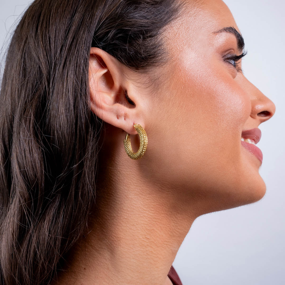 Aros Essentials rejilla pequeños Dorado Anartxy