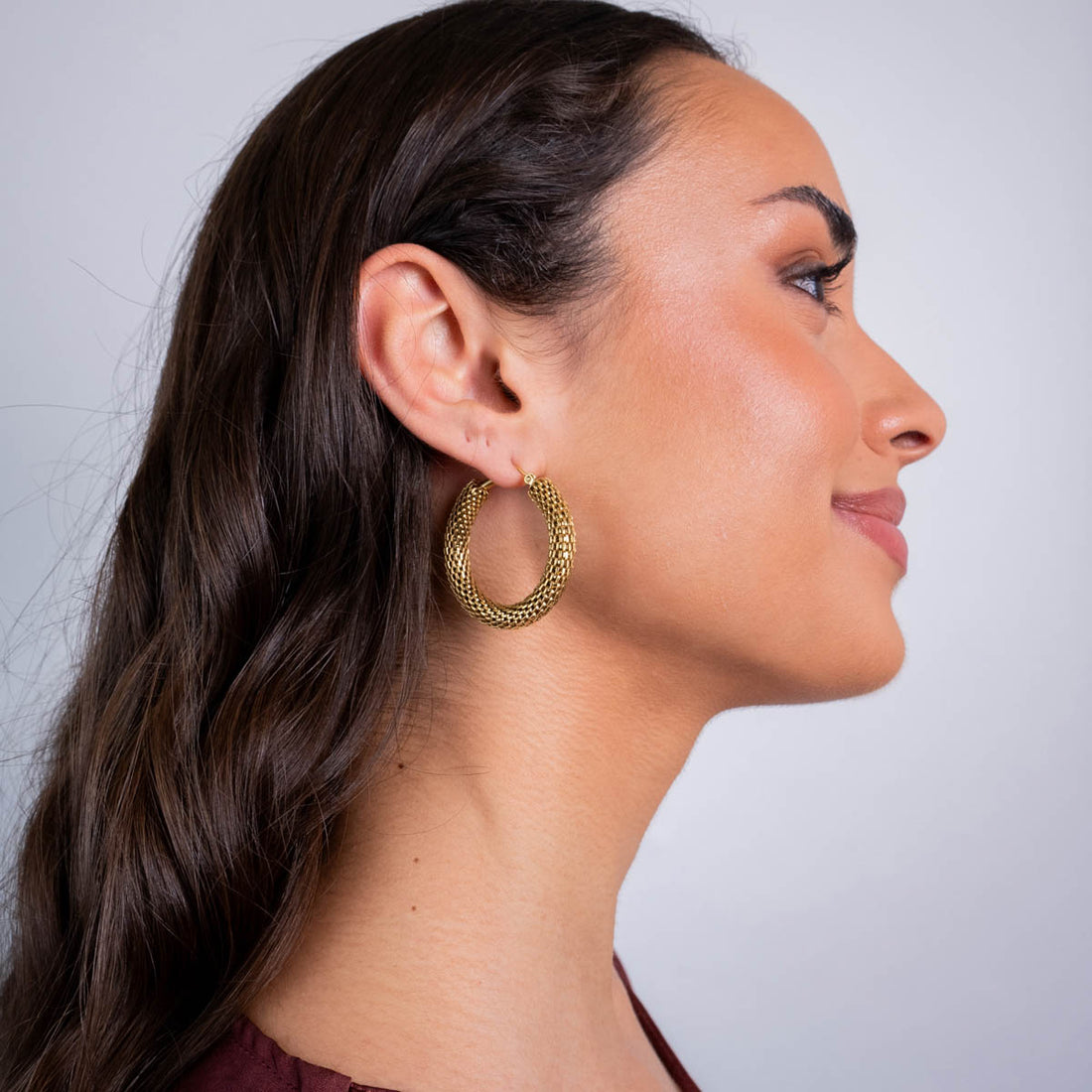 Aros Essentials rejilla grandes Dorado Anartxy