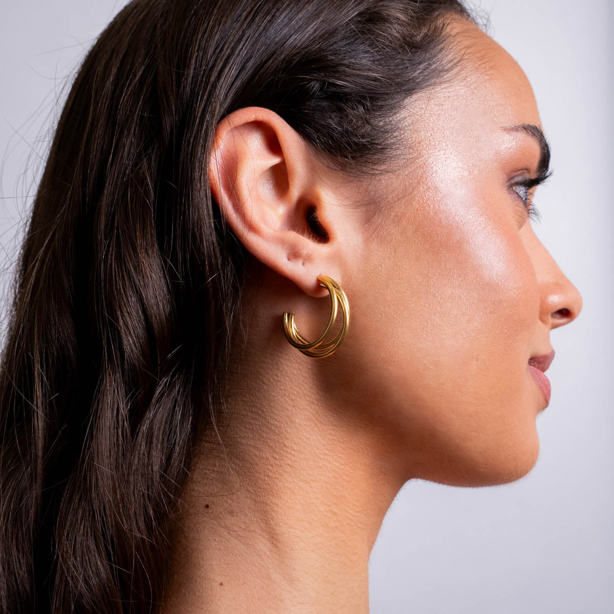 Aros Essentials triple tubular grandes Dorado Anartxy
