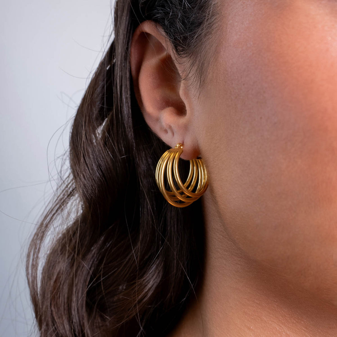 Aros Essentials cierre snap Dorado Anartxy