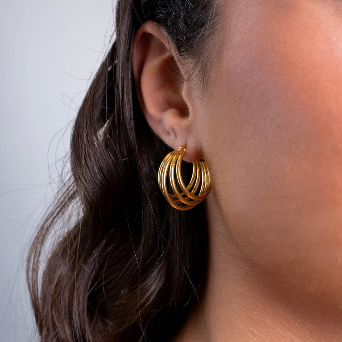 Aros Essentials cierre snap Dorado Anartxy