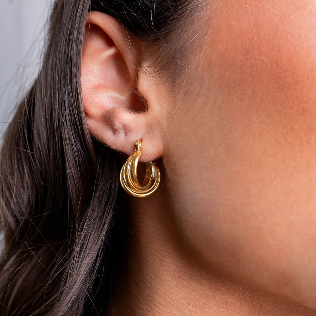 Aros Essentials triple cuerda pequeños Dorado Anartxy