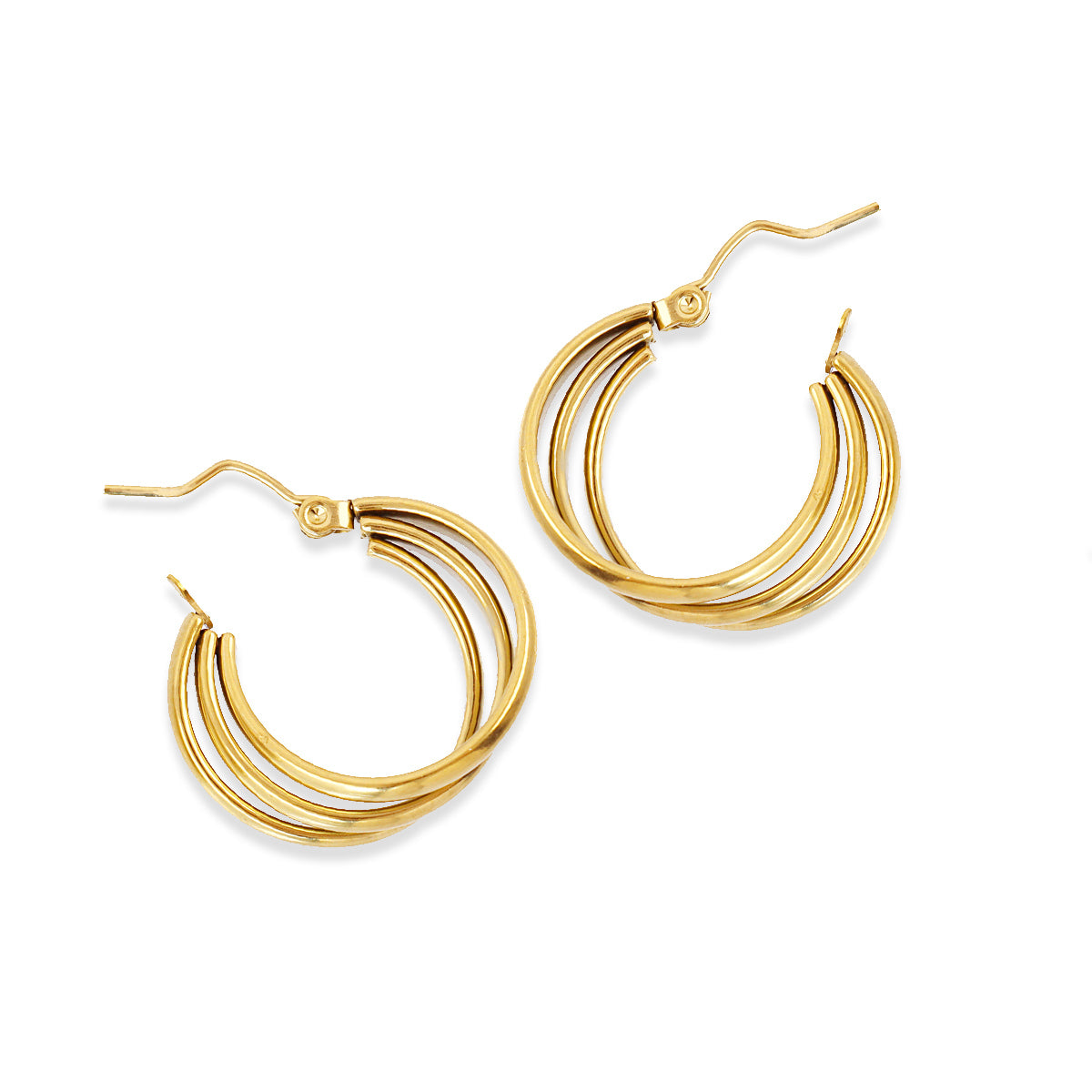 Aros Essentials triple cuerda grandes Dorado Anartxy