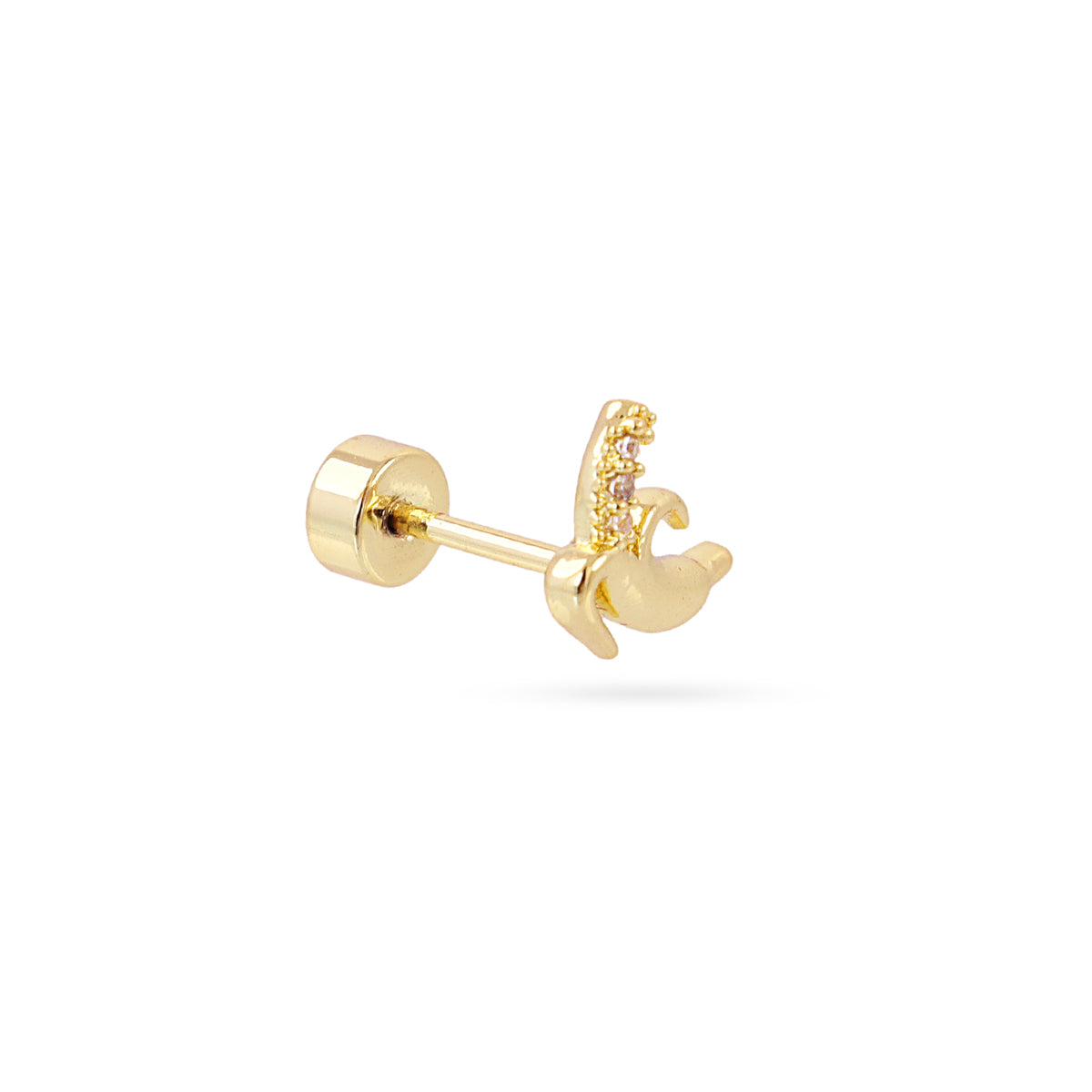 Piercing banana circonitas Dorado Anartxy