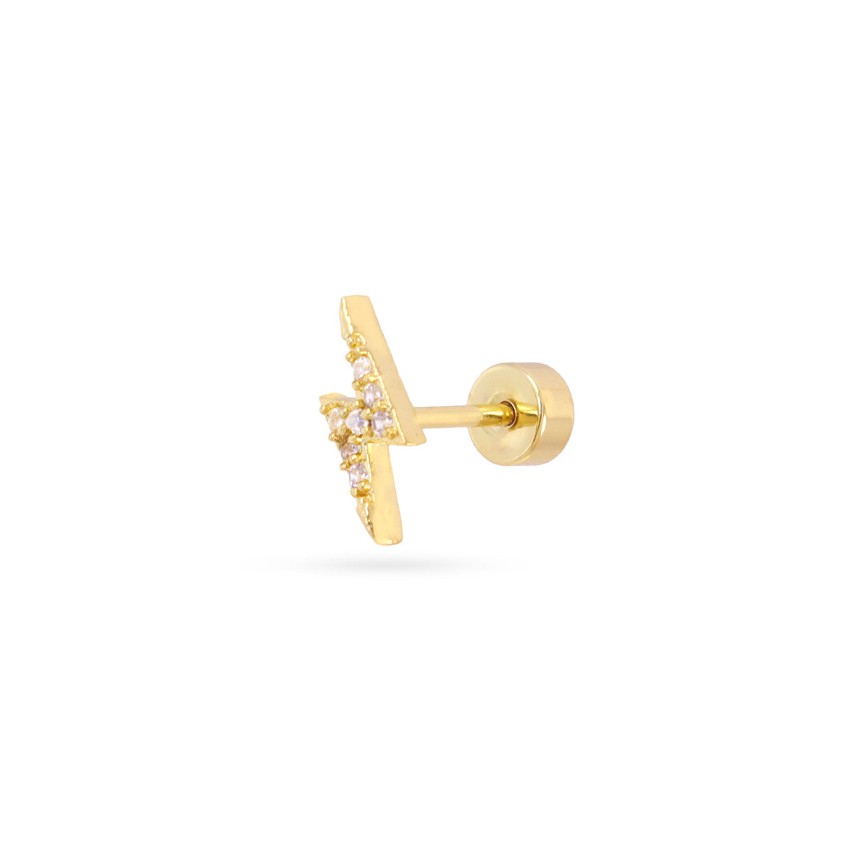 Piercing rayo circonitas Dorado Anartxy