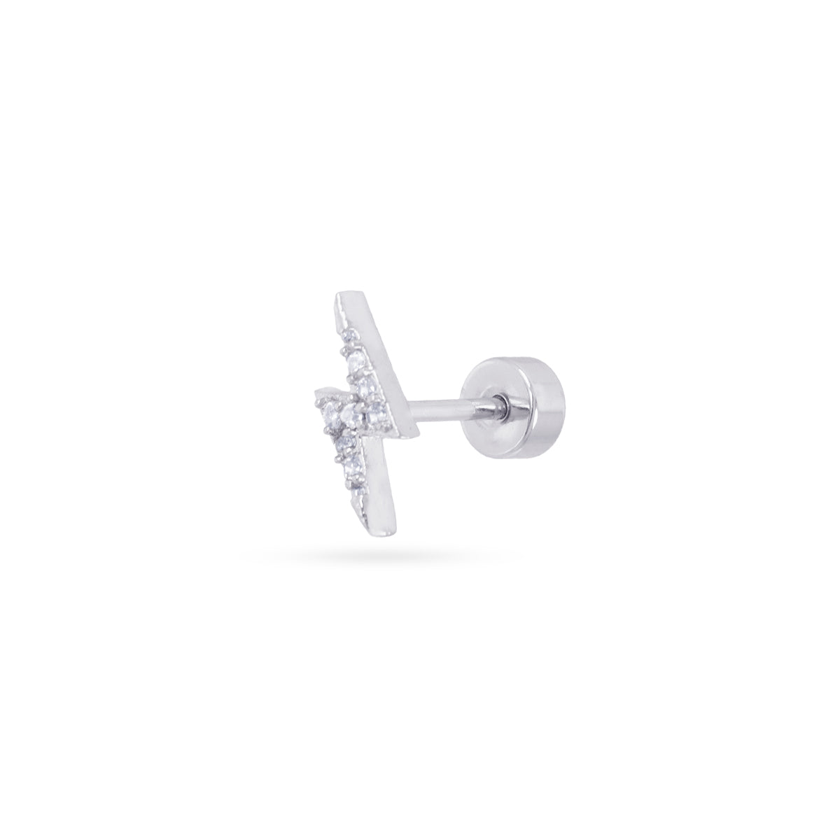 Piercing rayo circonitas Plateado Anartxy