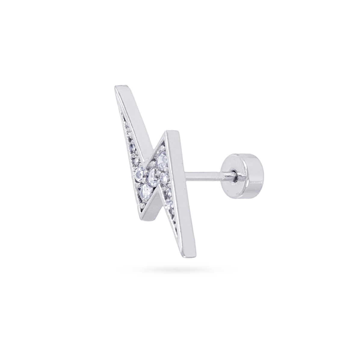 Piercing rayo maxi circonitas Plateado Anartxy