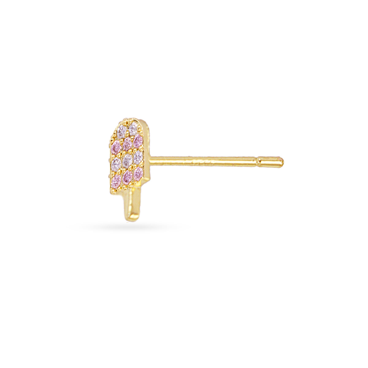 Piercing polo circonita rosa Dorado Anartxy