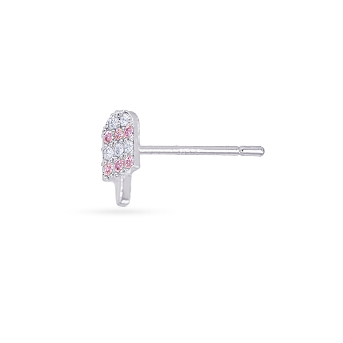 Piercing polo circonita rosa Plateado Anartxy