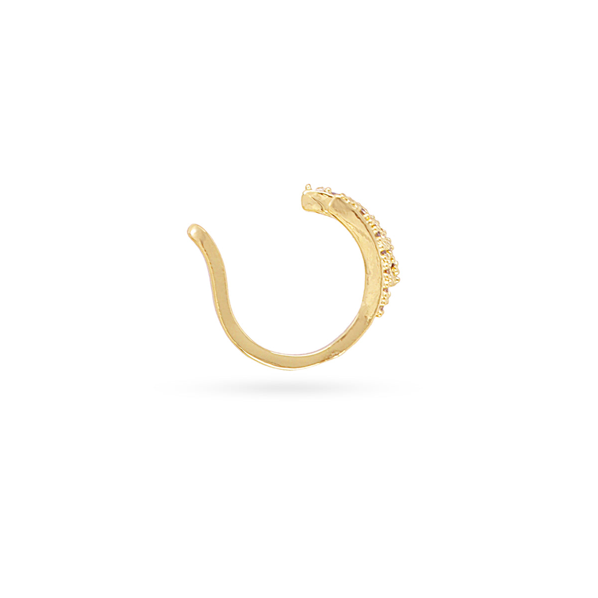 Ear cuff rayo circonitas Dorado Anartxy