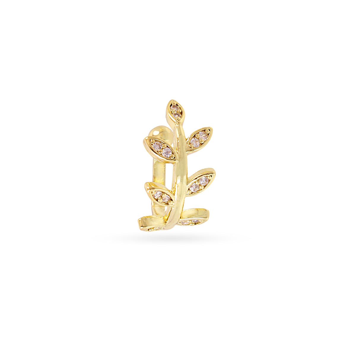 Ear cuff rama circonitas Dorado Anartxy