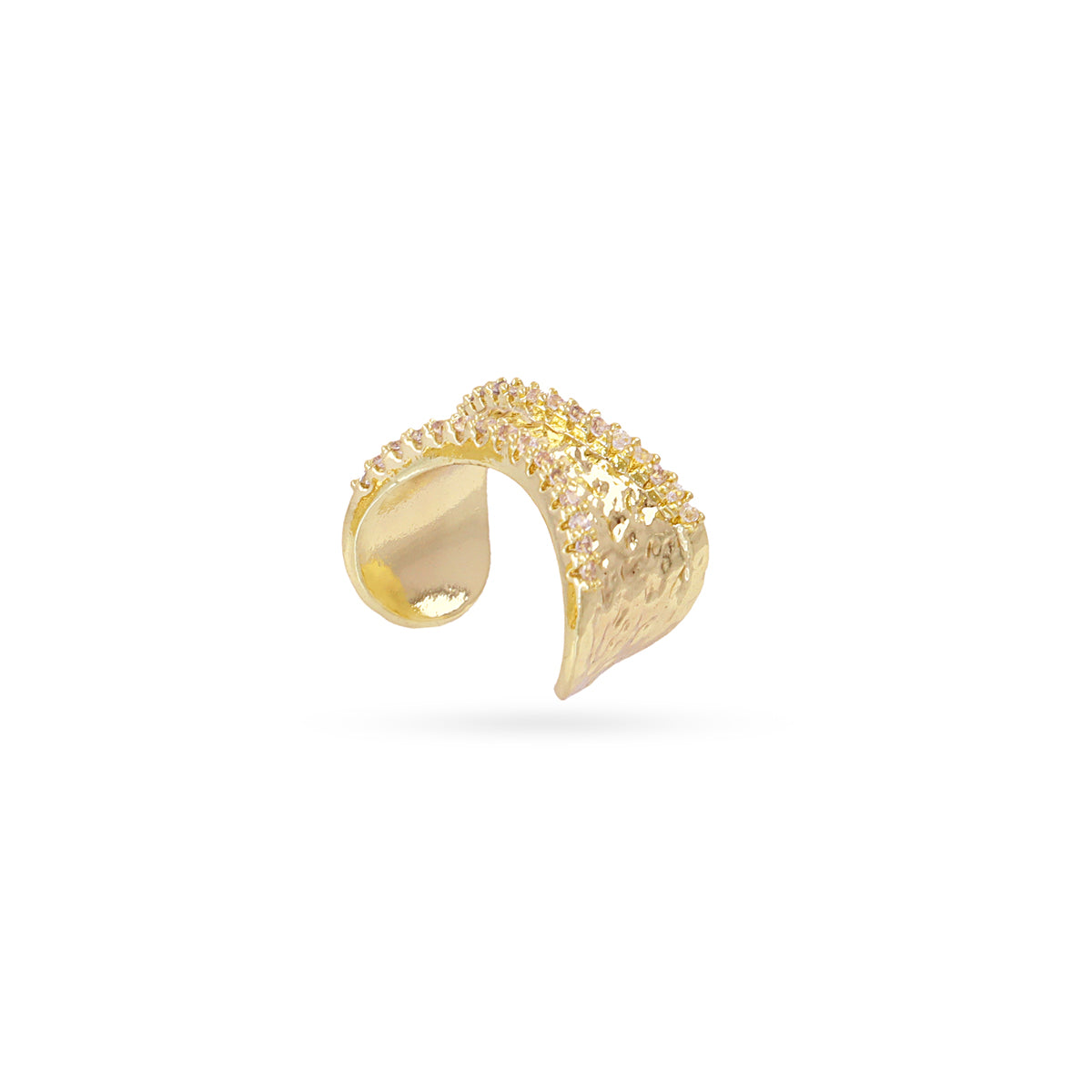 Ear cuff textura volumen Dorado Anartxy