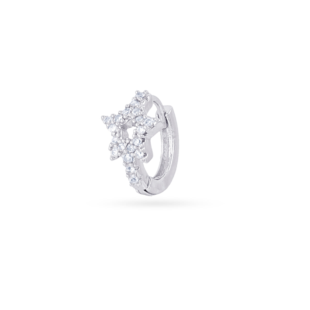 Piercing aro estrella circonitas Plateado Anartxy