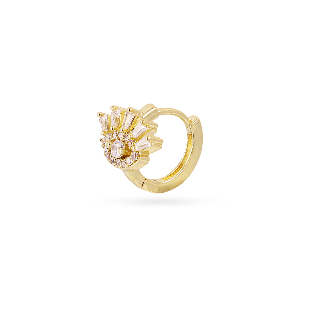 Piercing aro ojo simbolico circonitas Dorado Anartxy