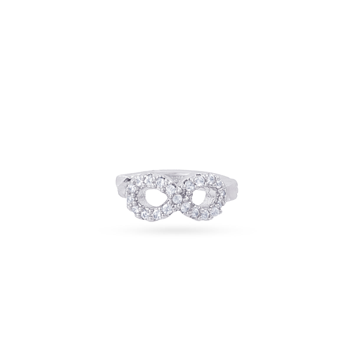 Piercing aro infinito circonitas Plateado Anartxy
