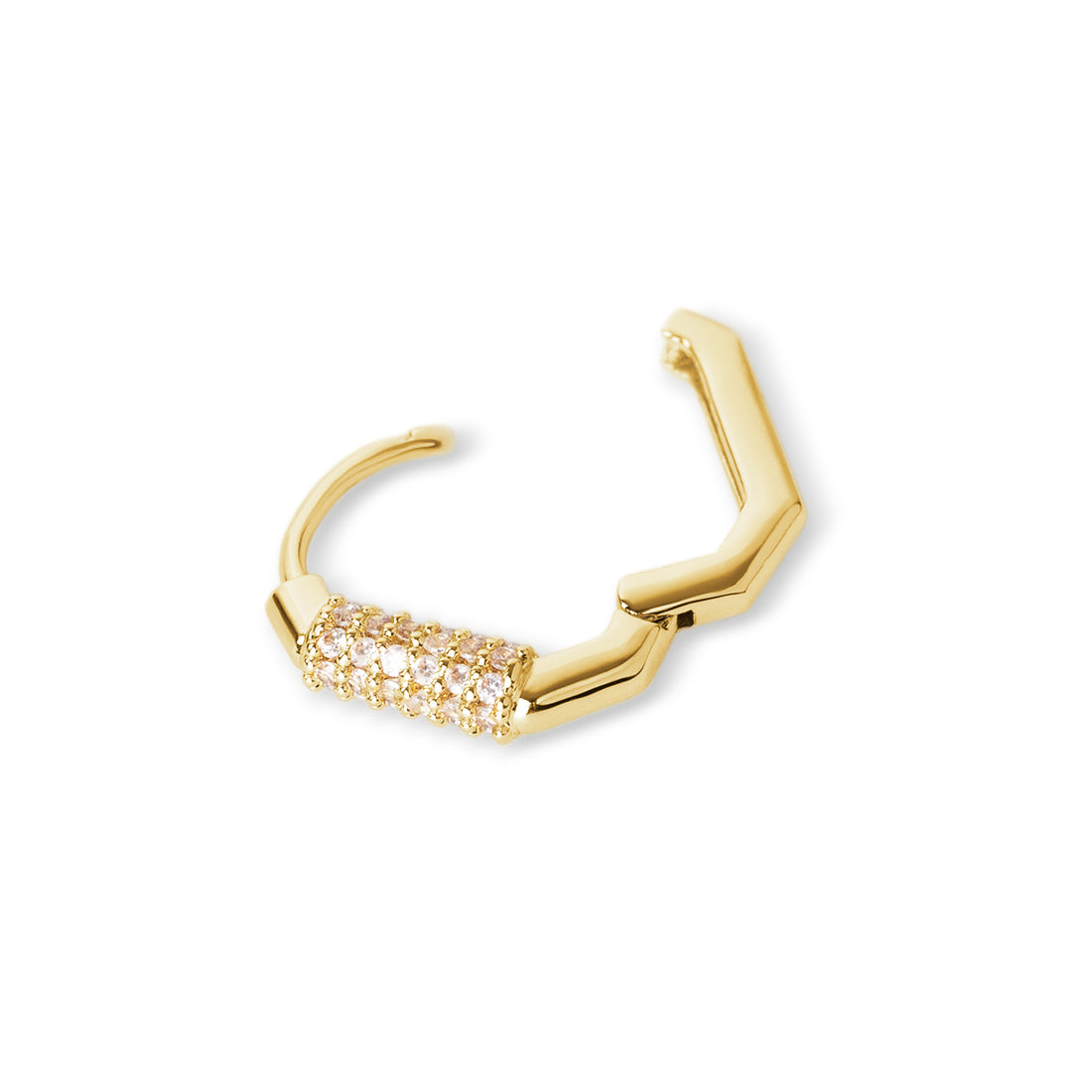 Piercing aro circonitas Dorado Anartxy