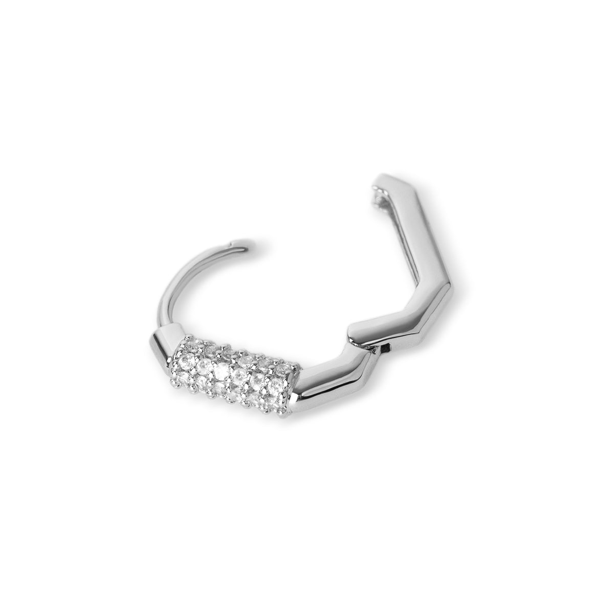 Piercing aro circonitas Plateado Anartxy
