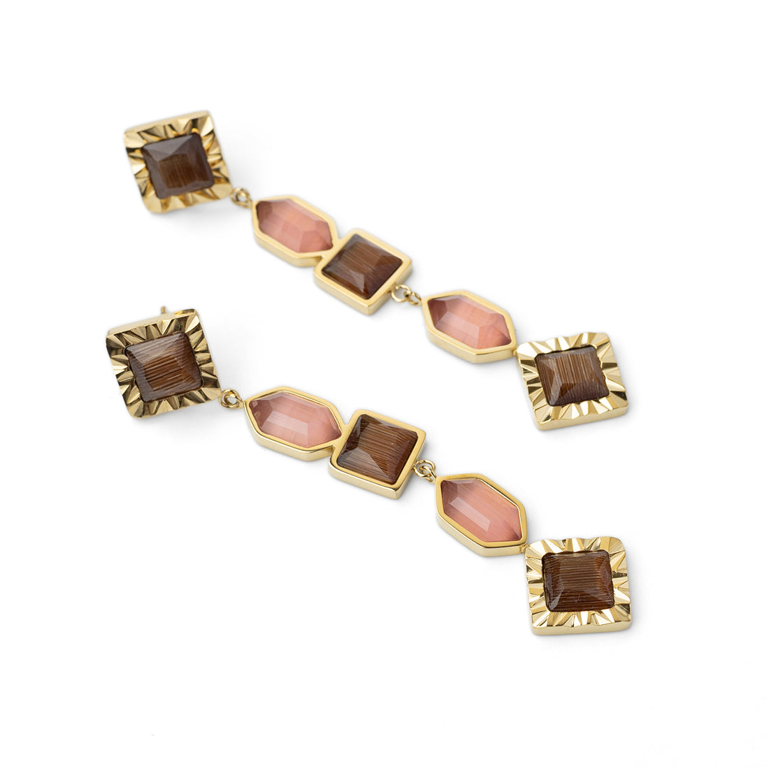 Pendientes Gleam línea Café Anartxy