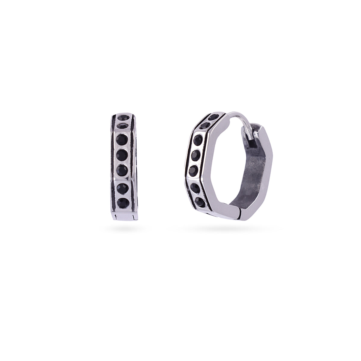 Pendientes Man Ragnar Plateado Anartxy