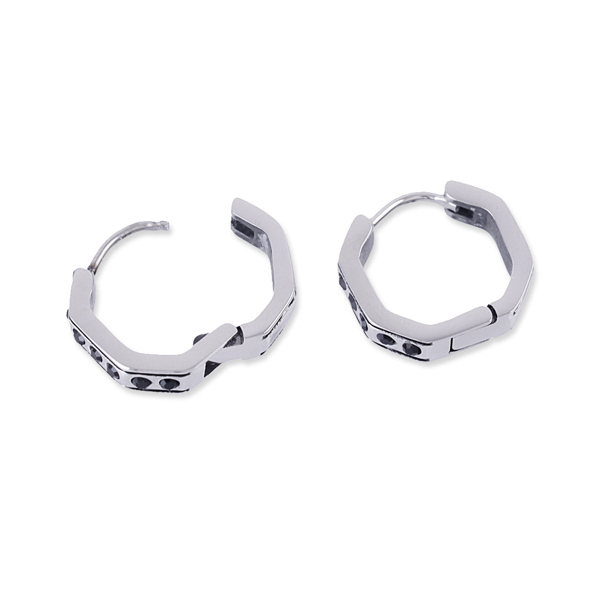 Pendientes Man Ragnar Plateado Anartxy