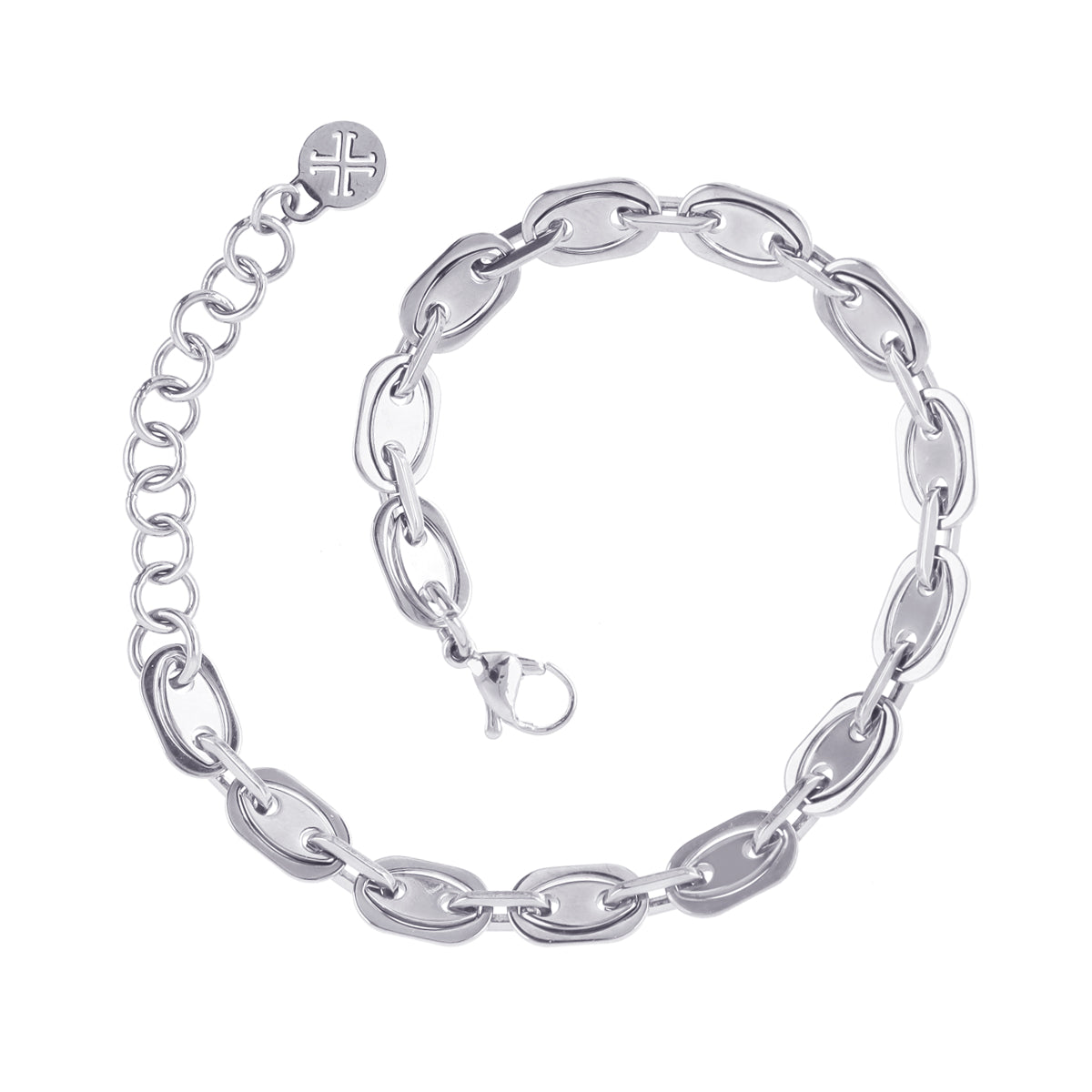 Pulsera Man Noir Plateado Anartxy