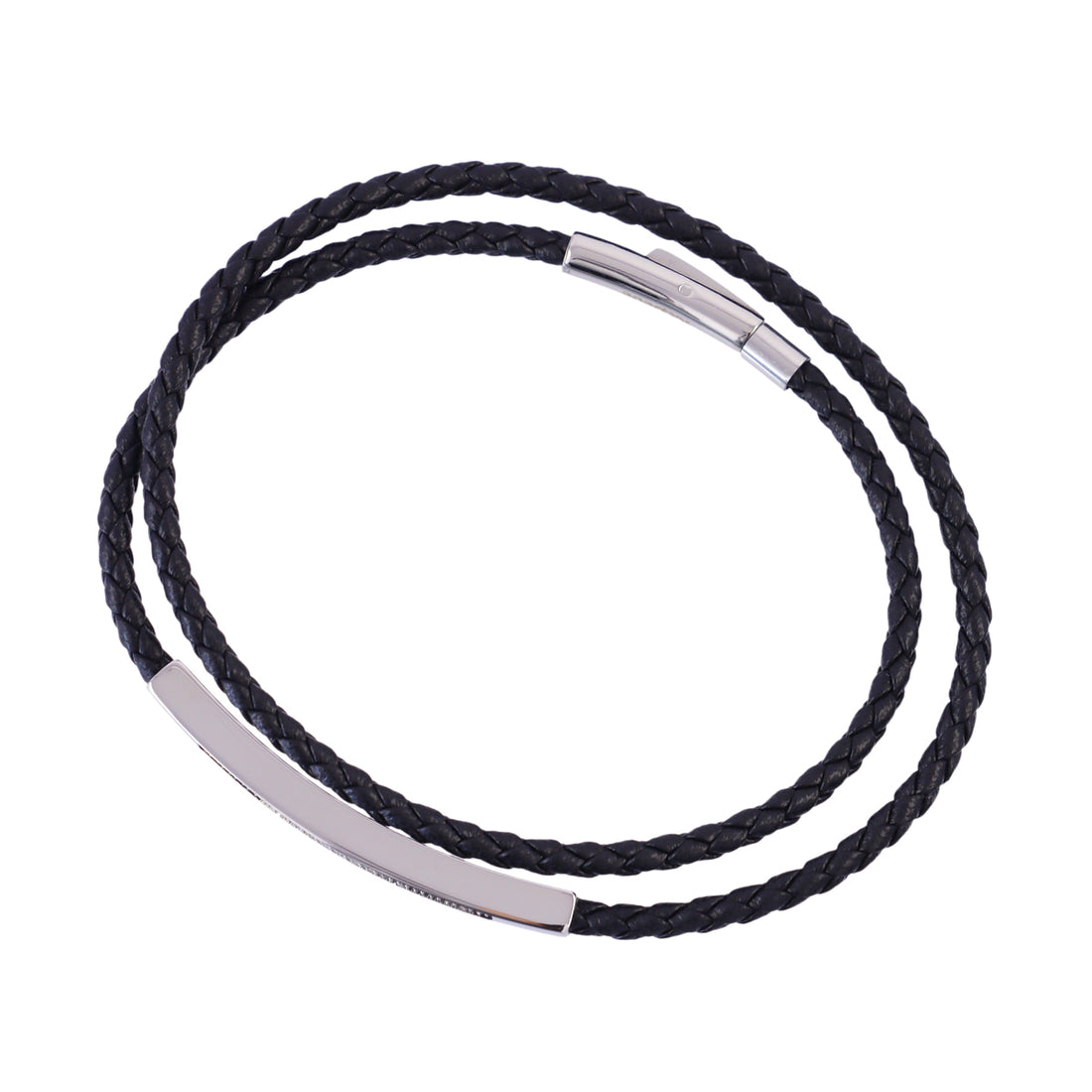 Pulsera hombre barra pavé Negro Anartxy
