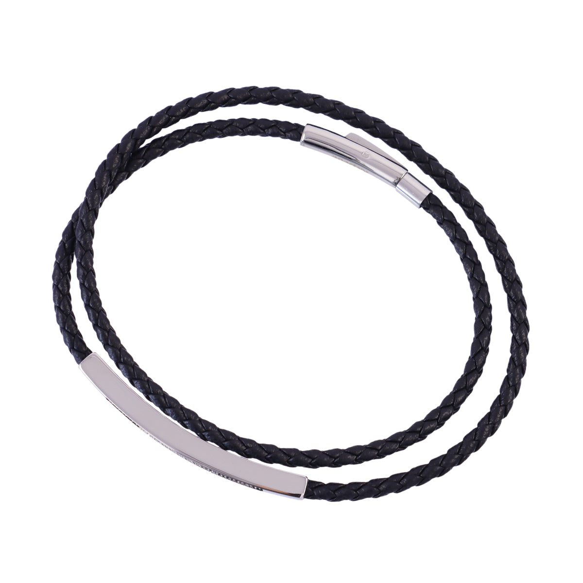 Pulsera hombre barra pavé Negro Anartxy