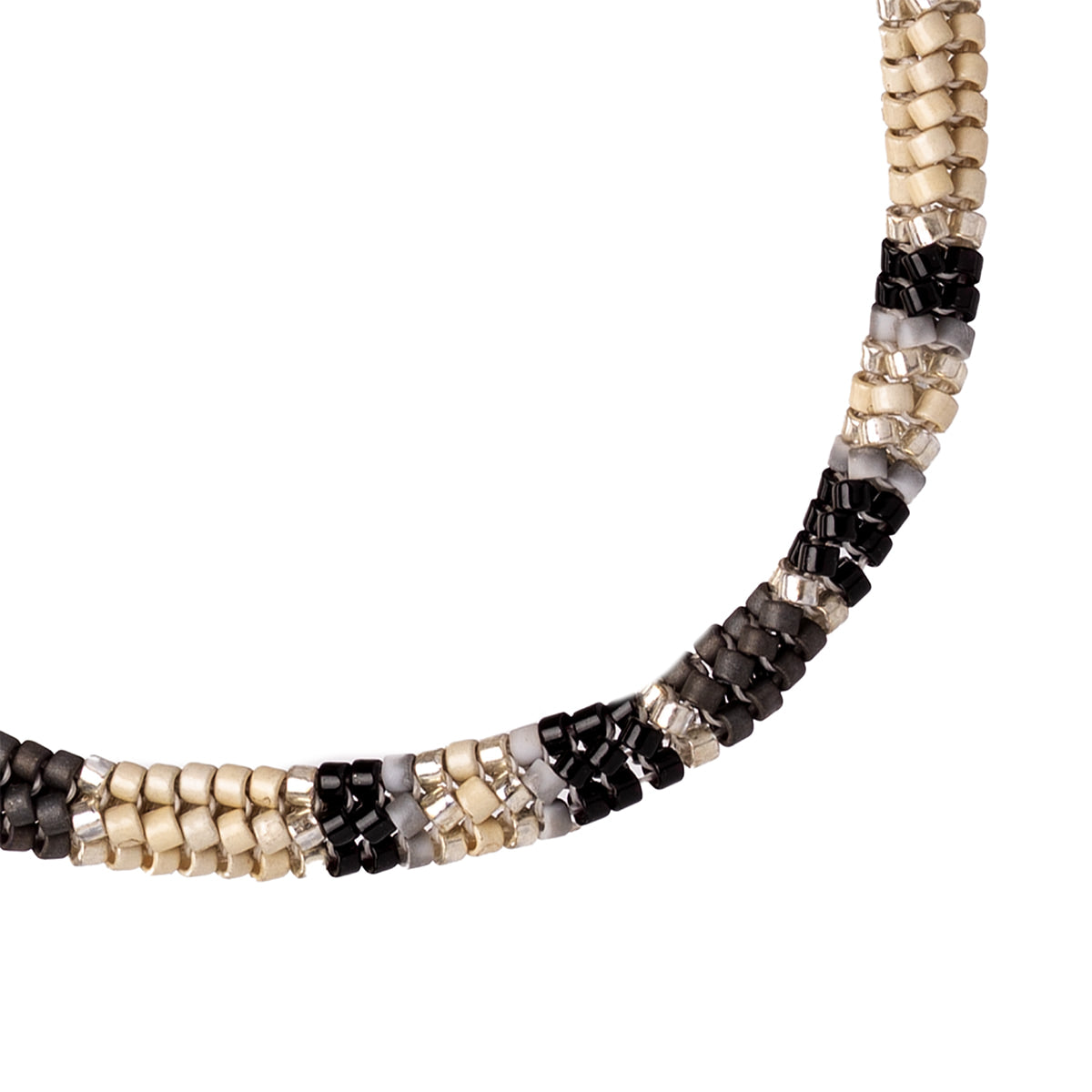 Collar hombre cuentas Negro Anartxy
