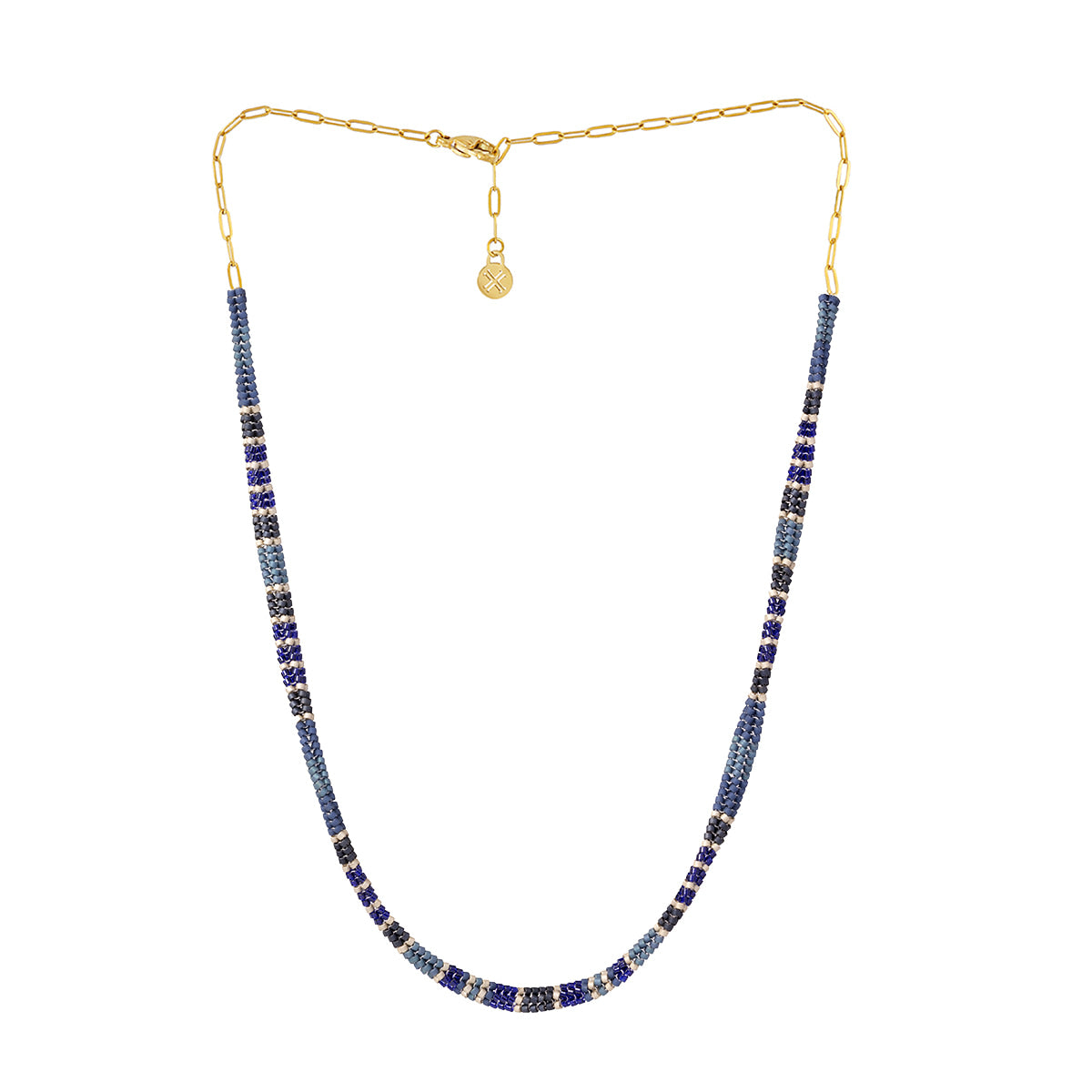 Collar hombre cuentas Azul Anartxy