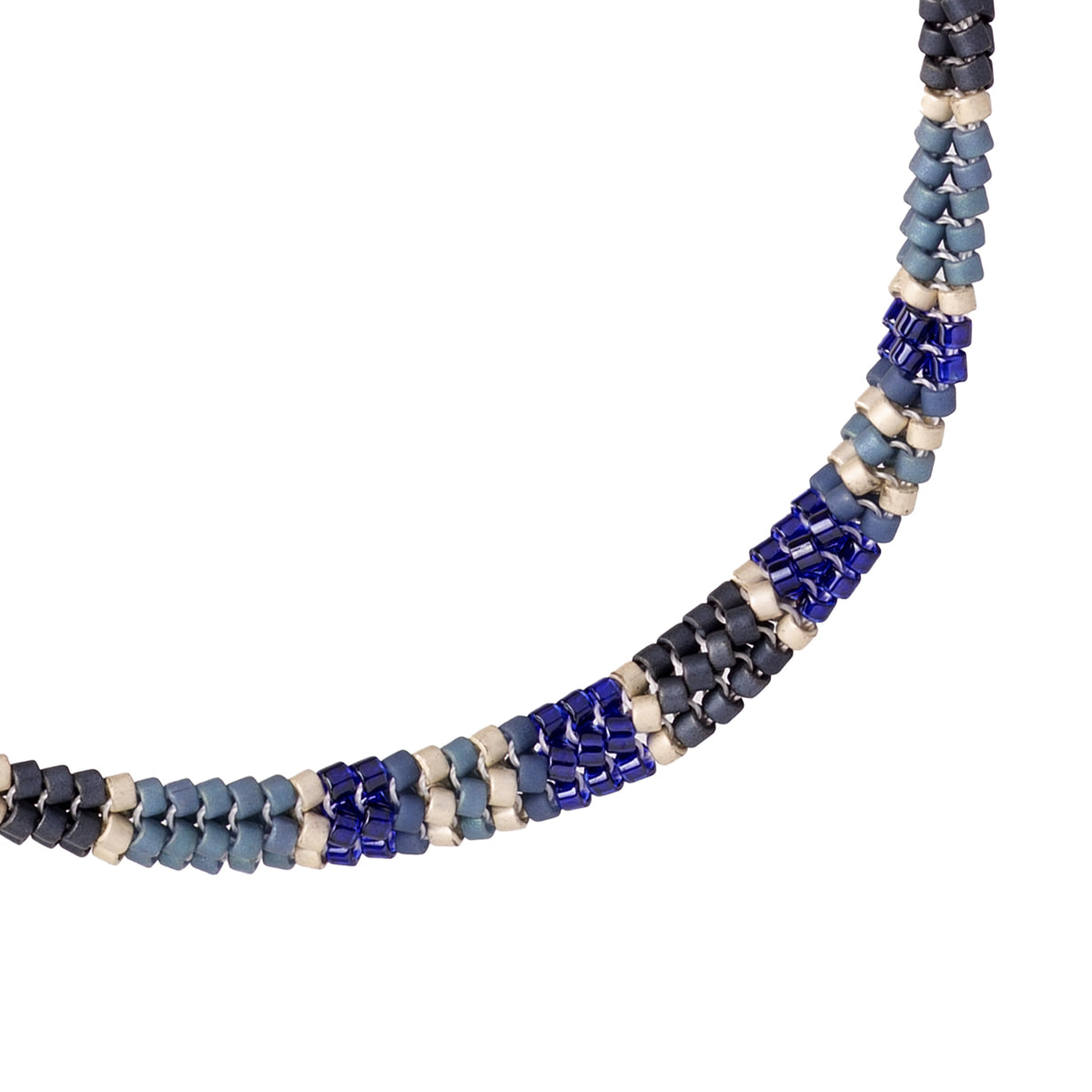 Collar hombre cuentas Azul Anartxy