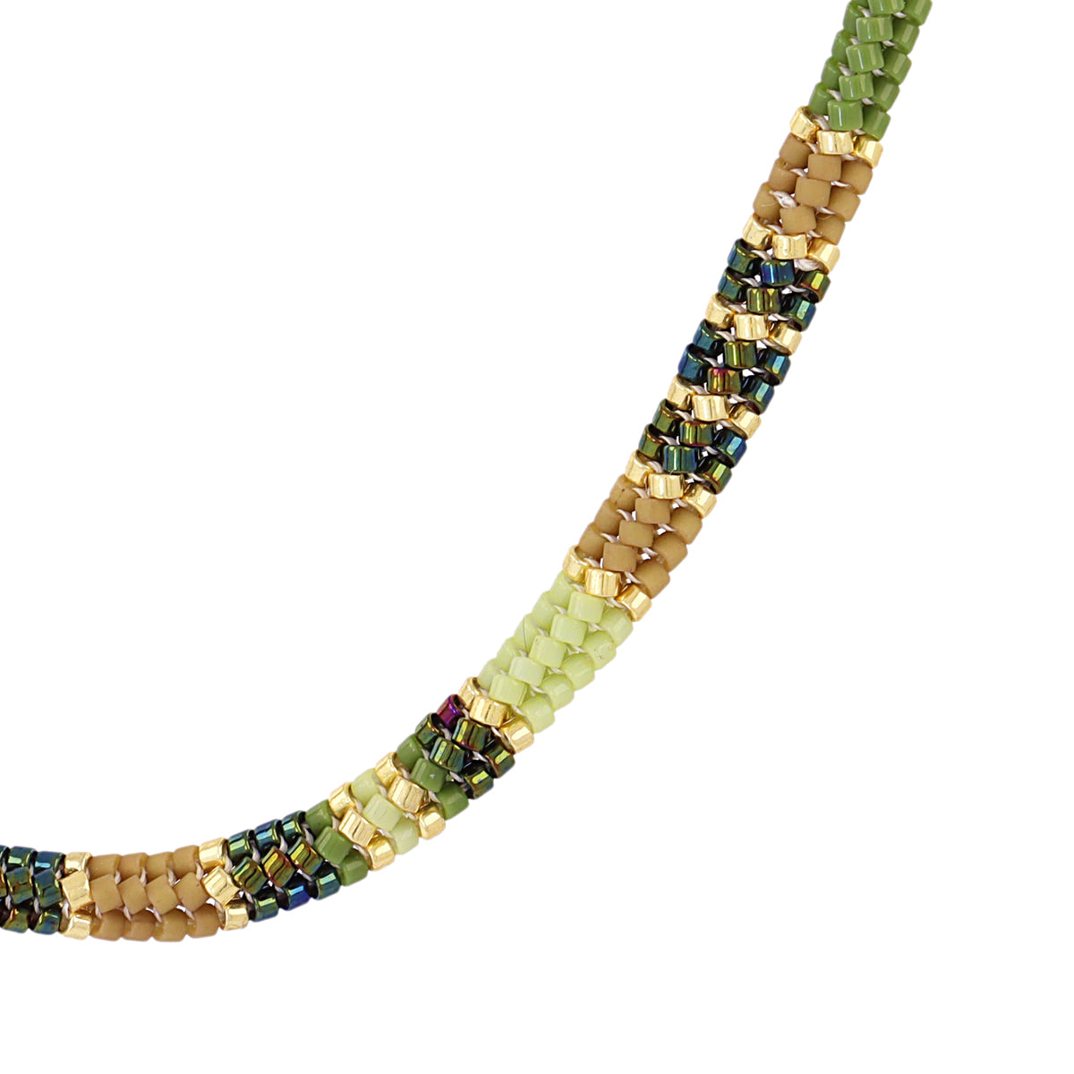 Collar hombre cuentas Verde Anartxy