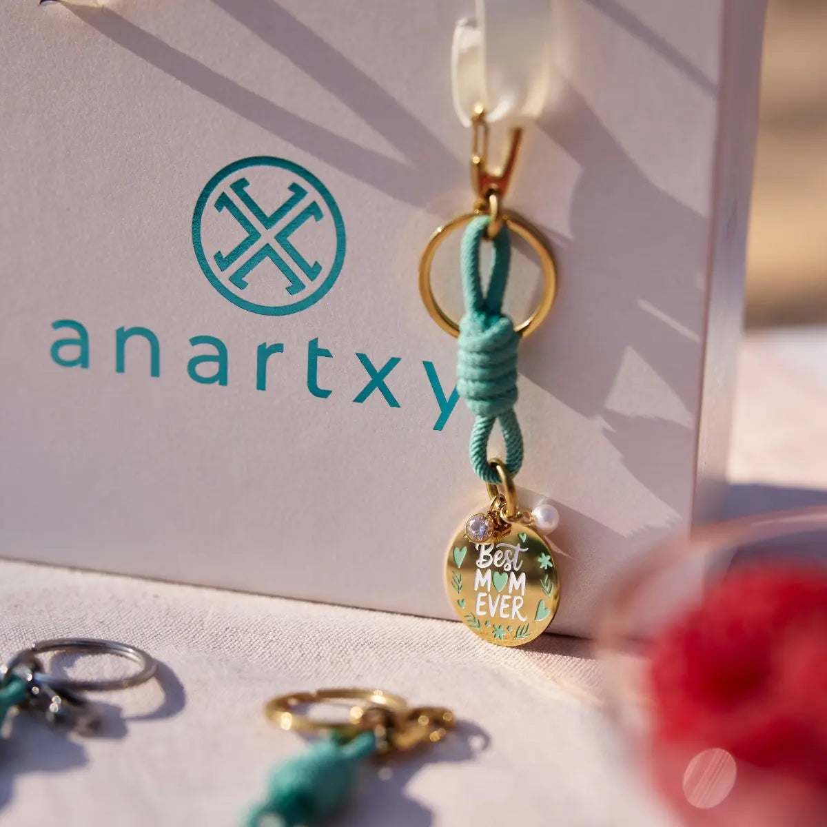 Llavero Madre Eternal A - Best Mom Ever Dorado Anartxy