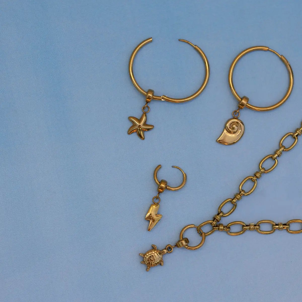 Pendientes Essentials Softly Dorado Anartxy