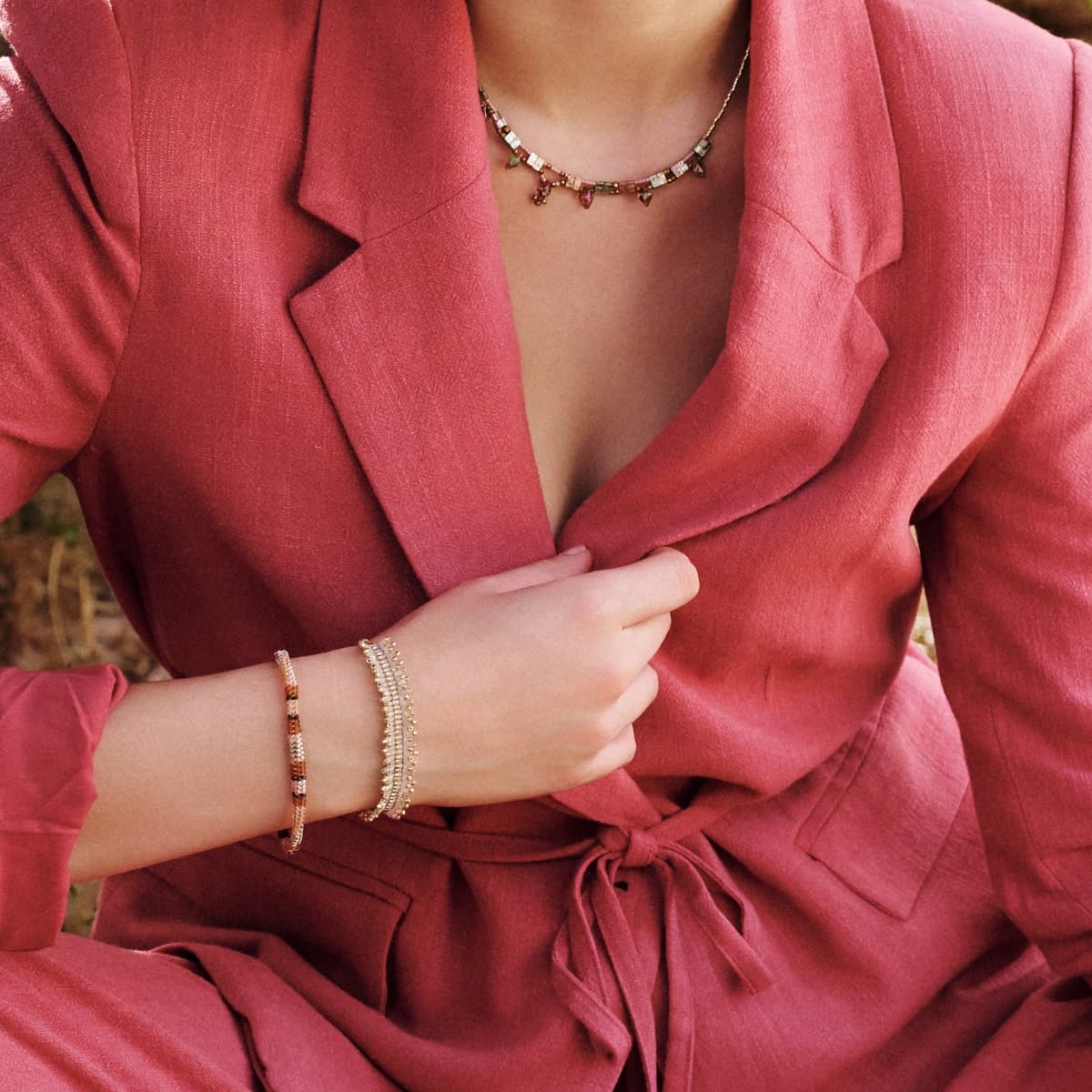 Pulsera ajustable Miyuki banda Anartxy