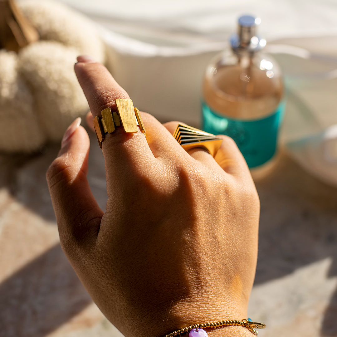 Anillo Venecia Dorado 14 7 Anartxy